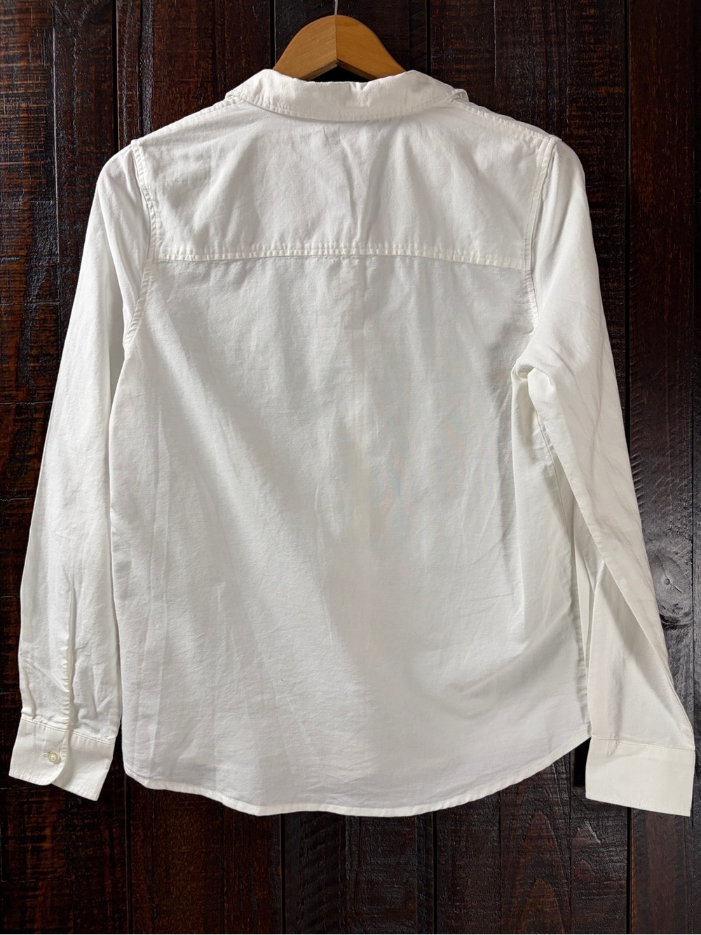 PIECES Women’s White Button-Up Oxford Shirt NWT Small - Picture 8 of 9